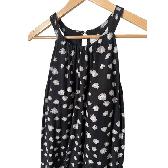 Soma High Neck Black Grey White Patterned‎ Dress Medium Removable Pads - Picture 4 of 9